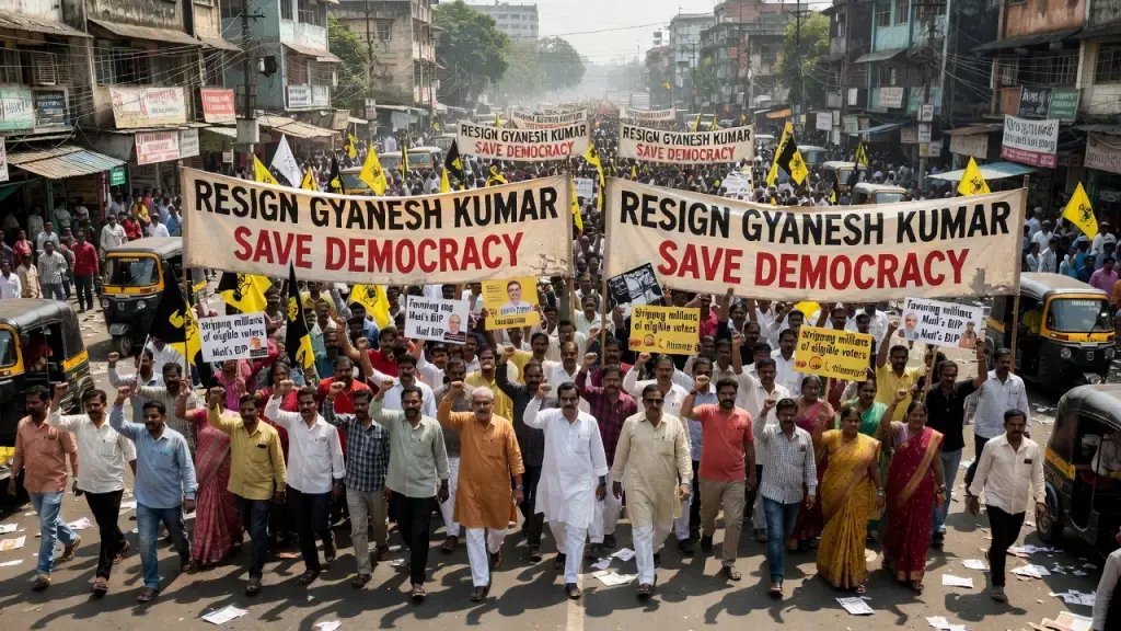 India Protests Grow Over Election Chief's Voter Roll Decisions